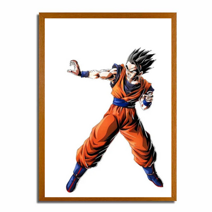 Marco de pintura con luz LED de Dragon Ball Gohan | Marco luminoso | Pintura 4D WK01