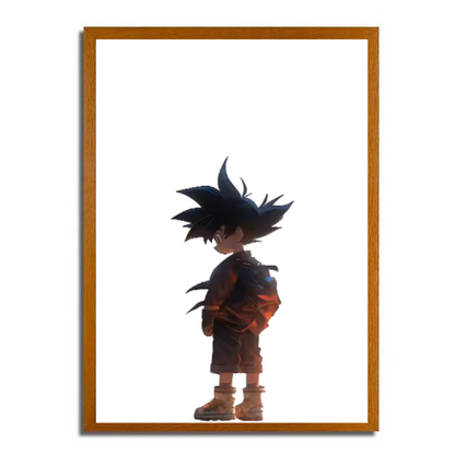 Marco de pintura con luz LED para niños de Dragon Ball Goku | Marco luminoso | Pintura 4D WK01