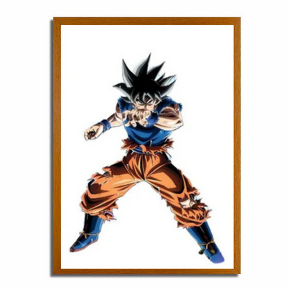 Marco de pintura con luz LED para niños de Dragon Ball Goku | Marco luminoso | Pintura 4D WK01